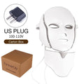 7 Colors Light LED Face Neck Beauty Mask Photon Red Light Facial Skin Care Anti Aging Rejuvenation Brighten Skin Care Tool